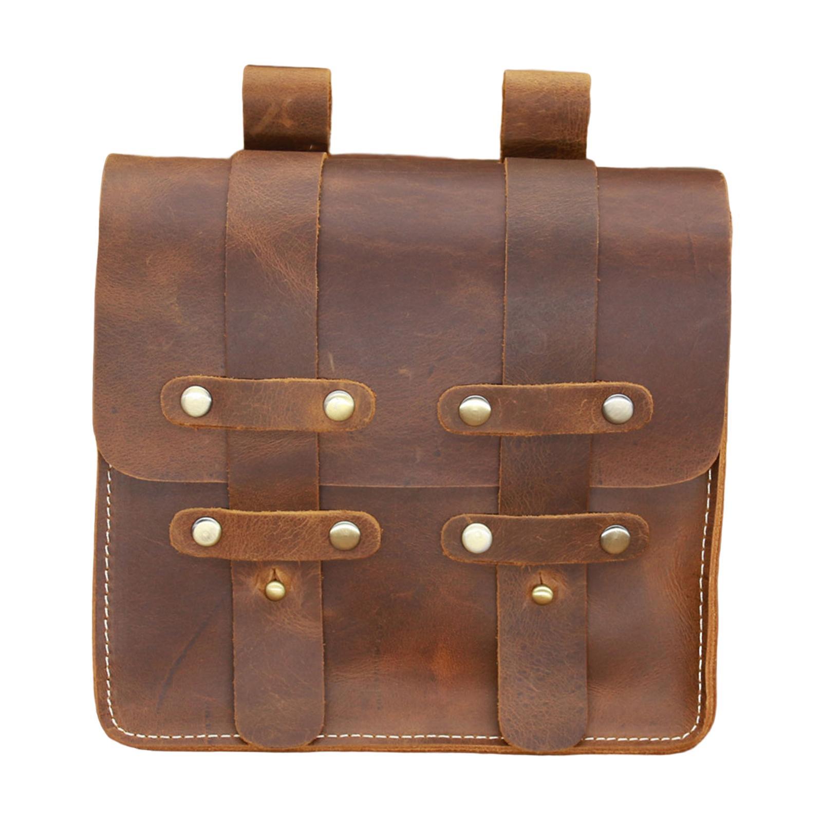 PU Leather Fanny Pack Waist Bag Holiday Decorative Vintage Style for Walking