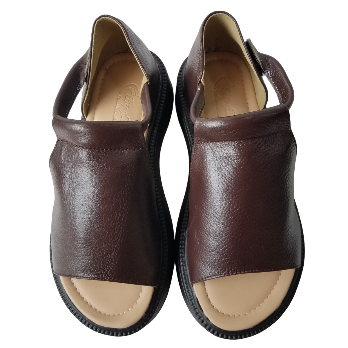 Giày Sandal Nữ Da Bò Thật BIGGBEN Cao 5 phân SDN103