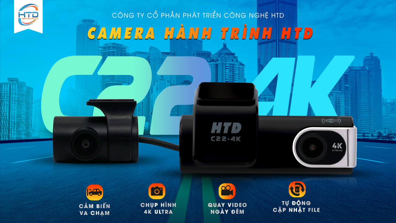 Camera Hành Trình HTD C22-4K - Hàng chính hãng