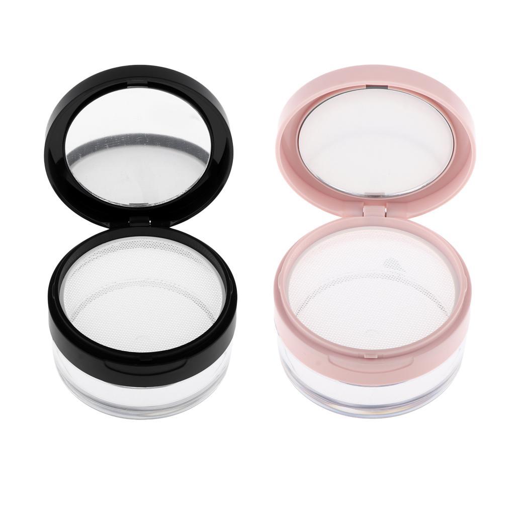 10G Empty DIY Makeup Loose Case Cosmetic Blush Container Black S