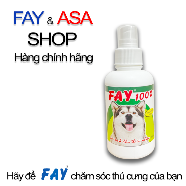 Bình xịt Sạch ve rận cho chó Fay 100x