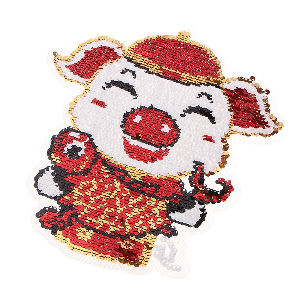 Thêu May Trên Táo Miếng Dán Trang Trí Lấp Lánh Sequin Miếng Dán Cho DIY Hoặc Sửa Chữa Quần/Quần Áo