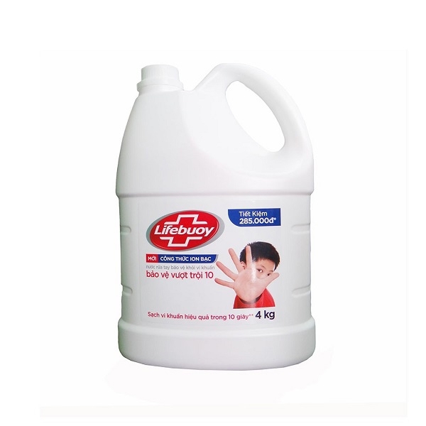 Nước Rửa Tay Lifebuoy Bảo Vệ Vượt Trội 10 - 4kg