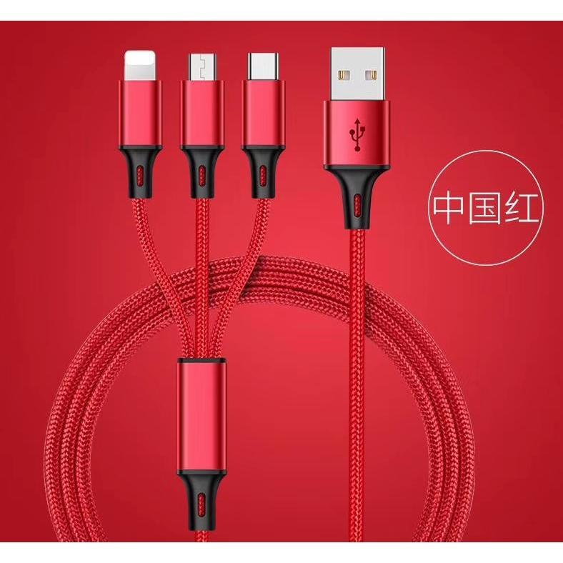 Cáp sạc nhanh Type-C/ cổng OTG và cổng Micro USB Thiết kế 3 trong 1 chuyên dụng