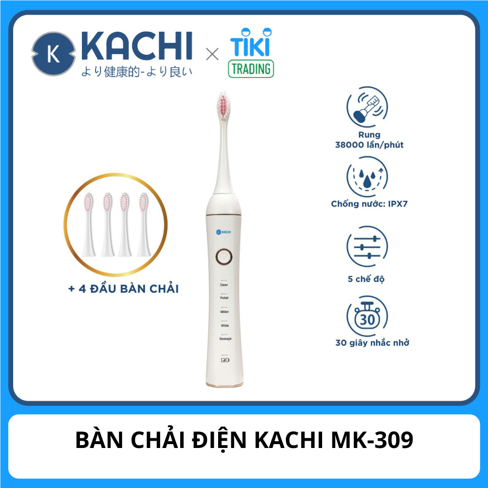 Bàn Chải Đánh Răng Điện Kachi Sonic MK309