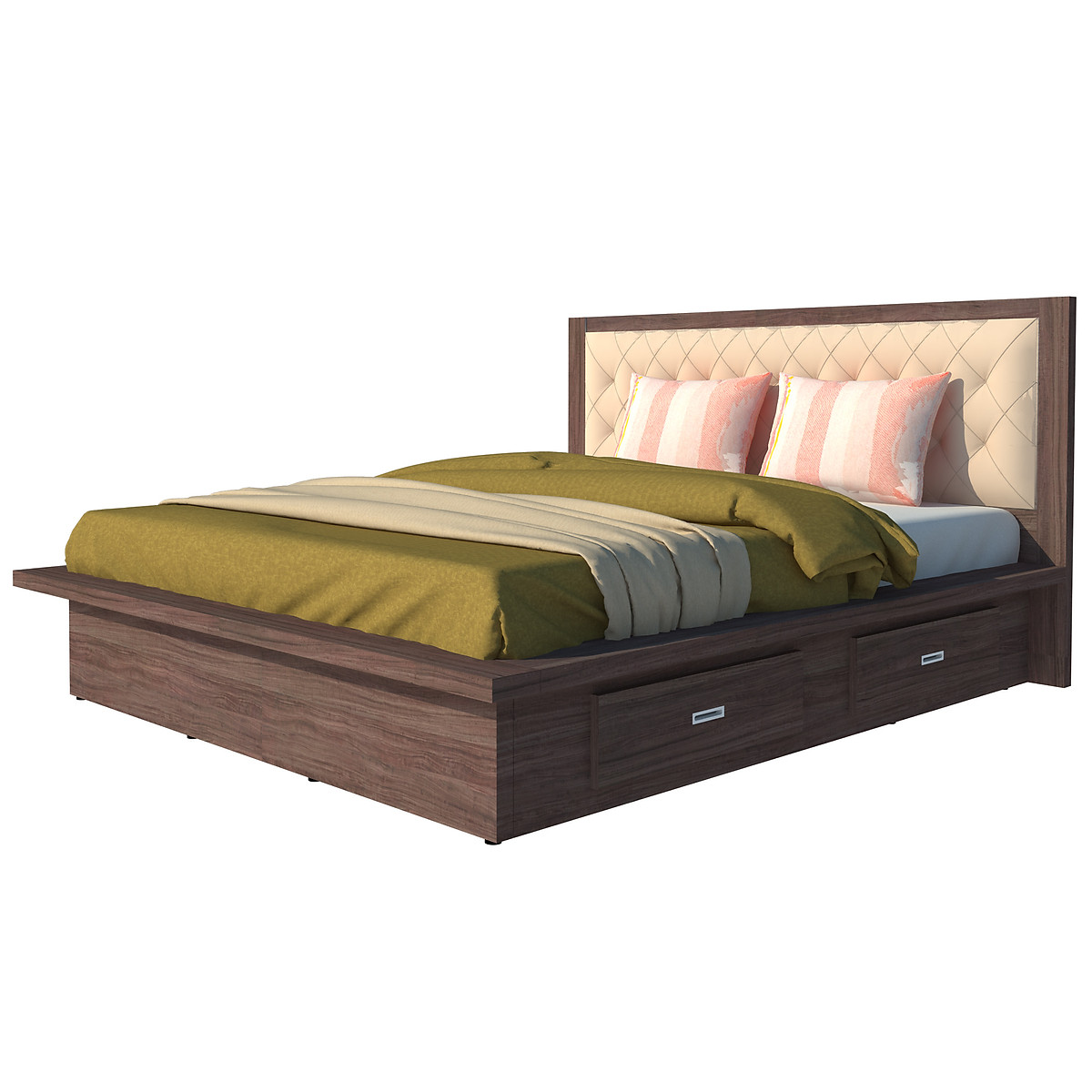 Giường ngủ 2 hộc kéo Tundo 180cm x 200cm