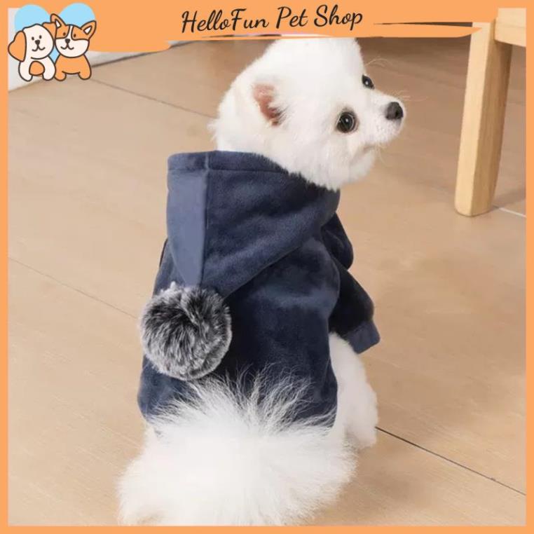 Áo Hoodie nhung cao cấp cho thú cưng - Áo cho chó mèo mùa đông