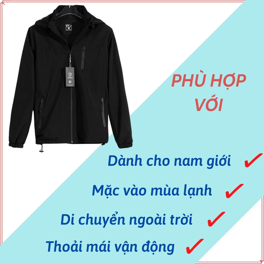 Áo khoác gió cao cấp 2 lớp, chất gió tráng bạc, chống nước,chống gió, ngăn tia UV tuyệt đối