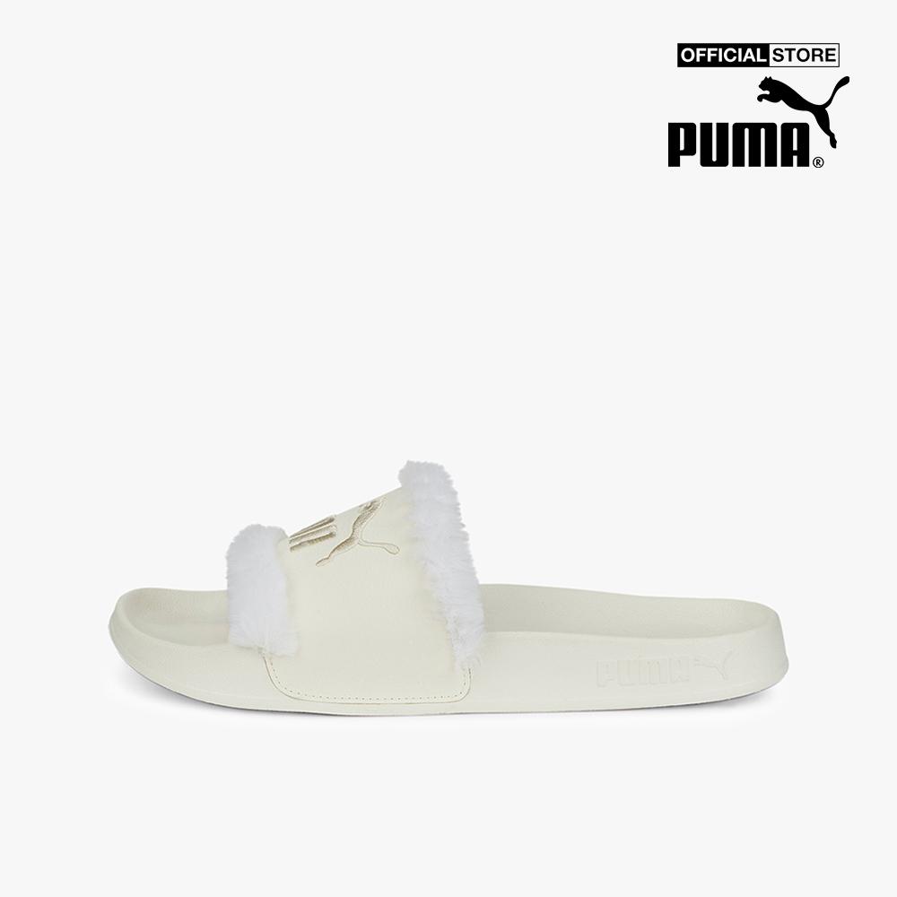 PUMA - Dép nữ quai ngang phối lông Leadcat 387523