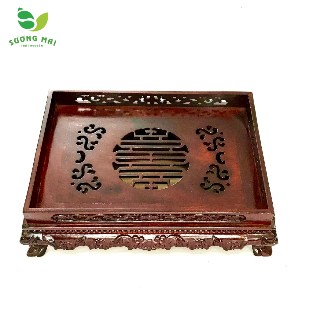 Khay trà gỗ Hương Giáng Long