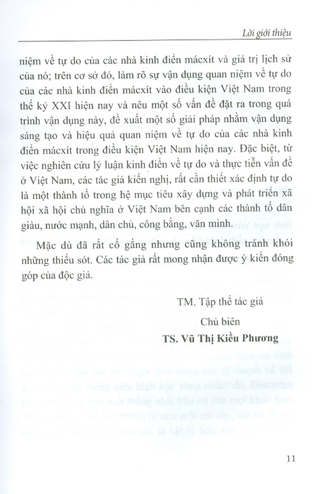 Quan Niệm Của Các Nhà Kinh Điển Mácxít Về Tự Do Và Sự Vận Dụng Ở Việt Nam Hiện Nay