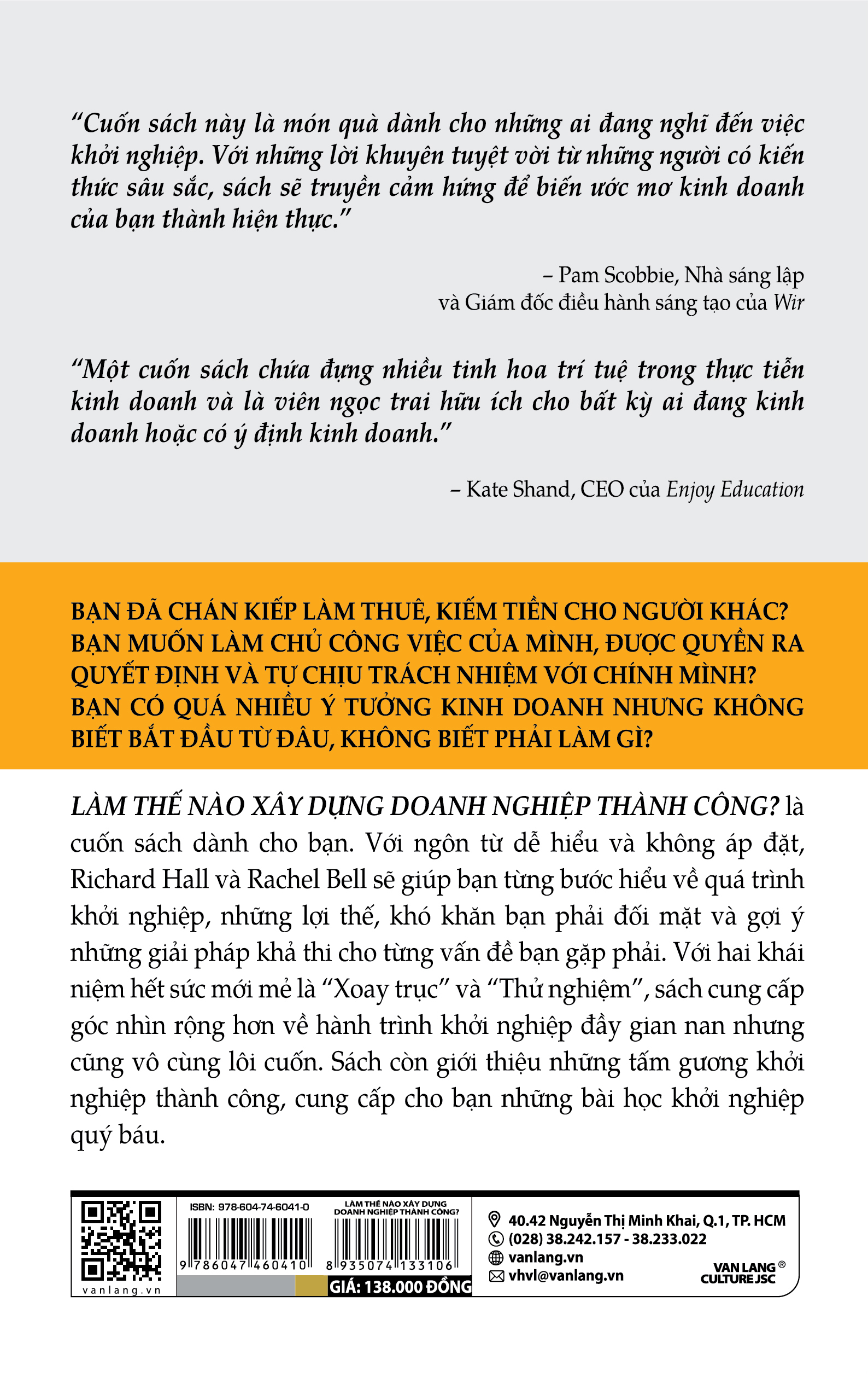 Làm Thế Nào Xây Dựng Doanh Nghiệp Thành Công ? - Vanlangbooks