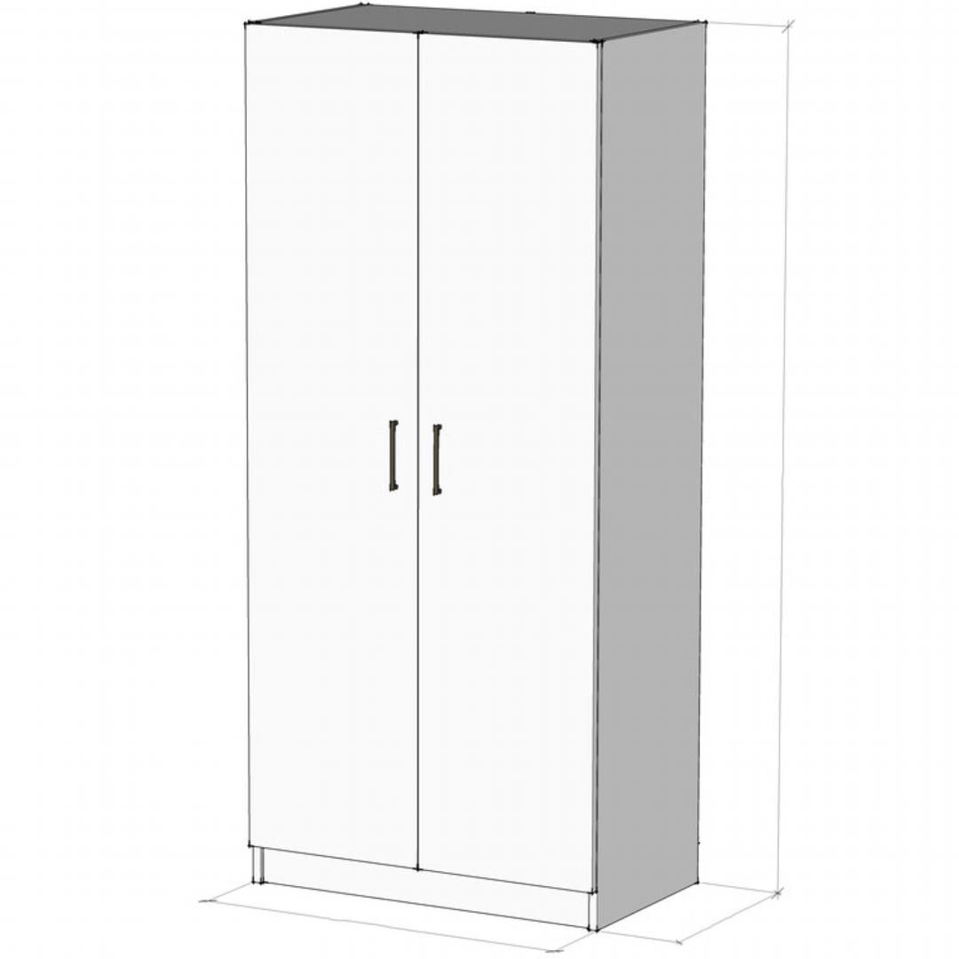 Tủ quần áo gỗ hiện đại SMLIFE Bungo | Gỗ MDF dày 17mm chống ẩm | D80xR45xC180cm