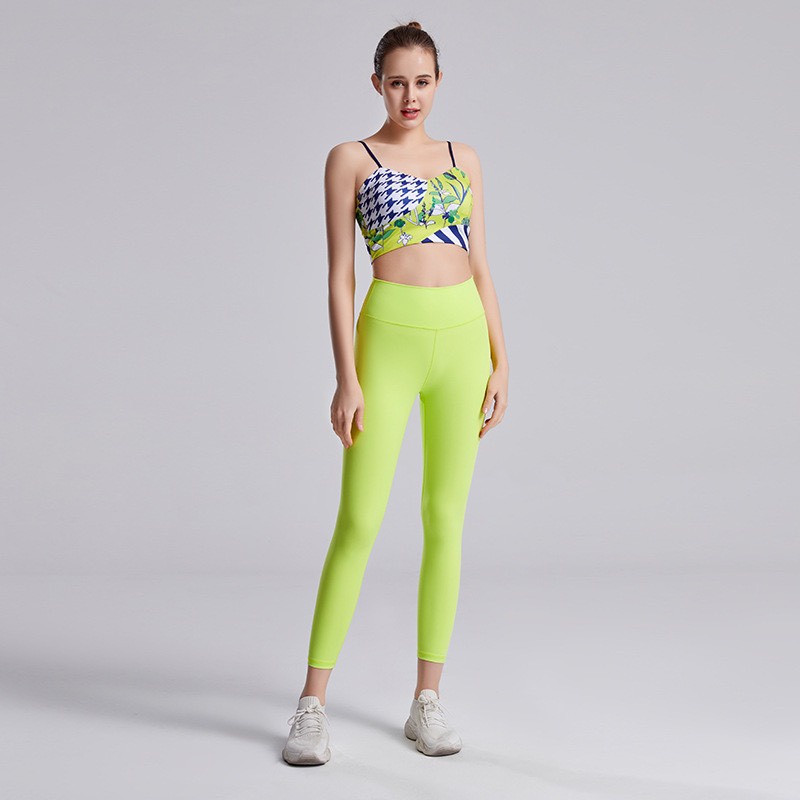 Set đồ tập cao cấp PYM SPORT tập GYM YOGA Bra hoa quần legging thiết kế năng động trẻ trung thoáng mát - S004