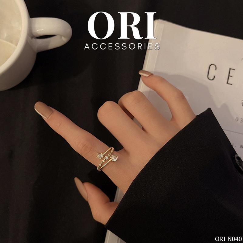 Nhẫn nữ Freesize xoắn Priscilla độc đáo thời trang ORI ACCESSORIES N040