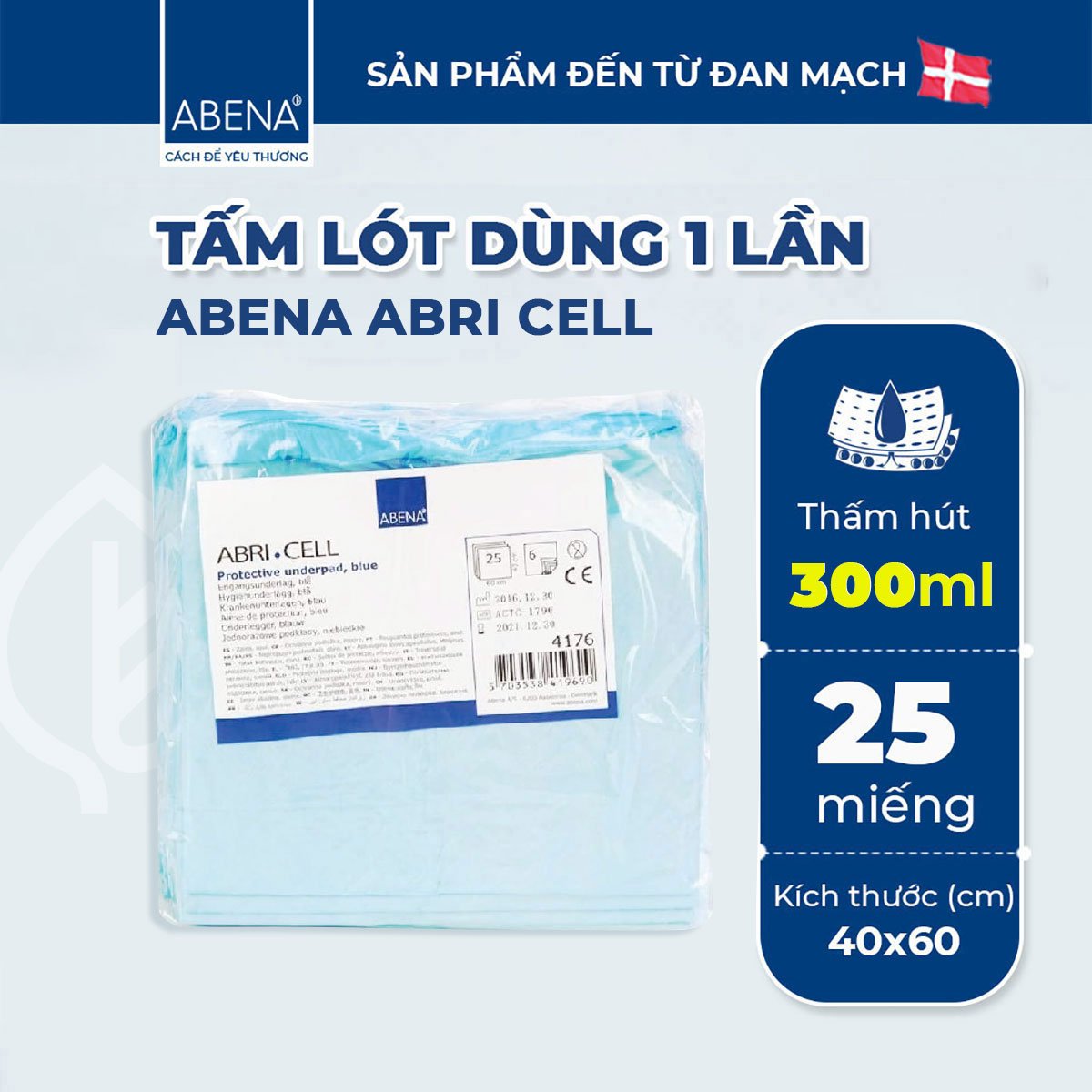 Quà tặng đi sinh đủ đầy cho mẹ Abena Nhập Khẩu Đan Mạch - Tặng túi đi sinh cao cấp