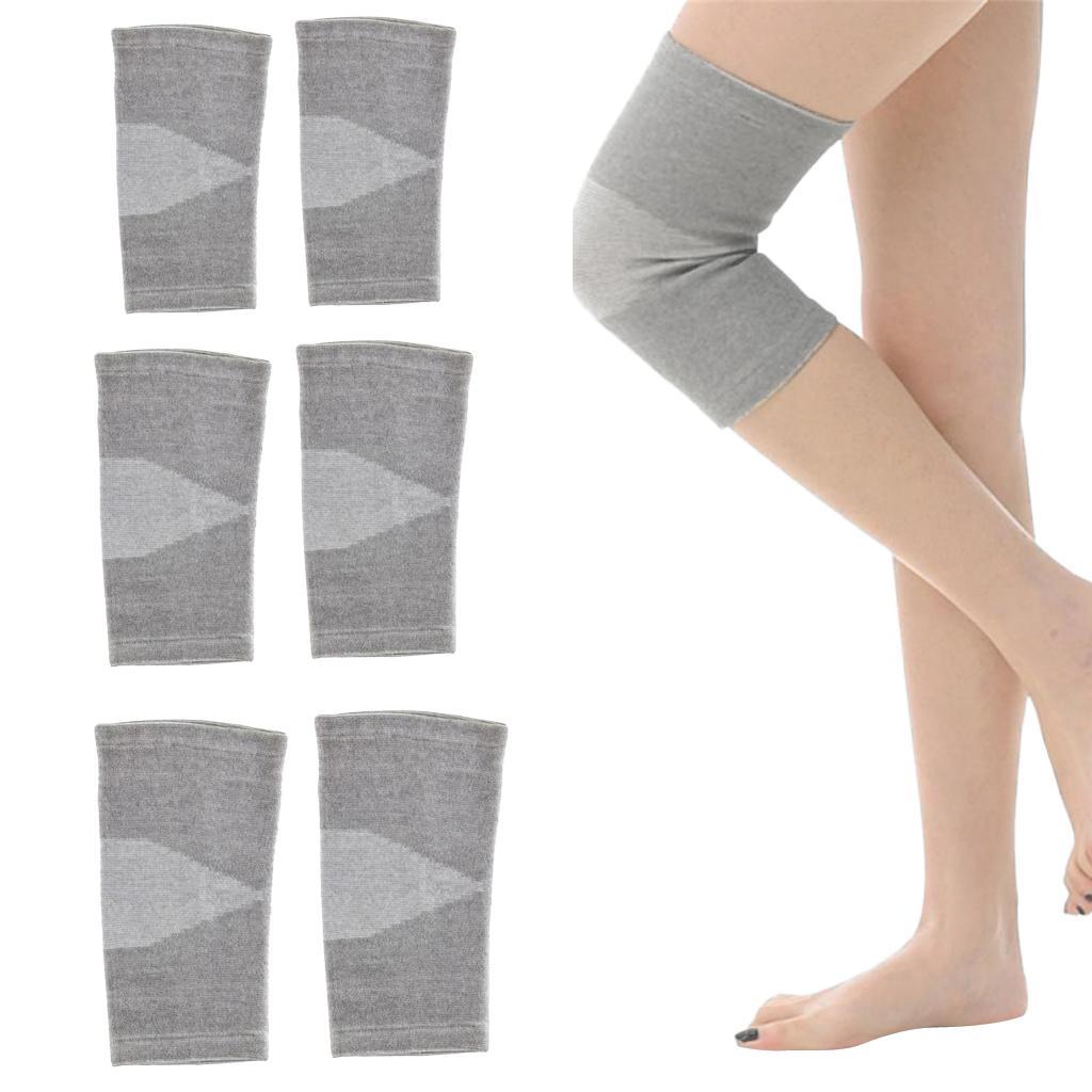 Bamboo Fabric Knee Compression Sleeves Elastic Knee Support