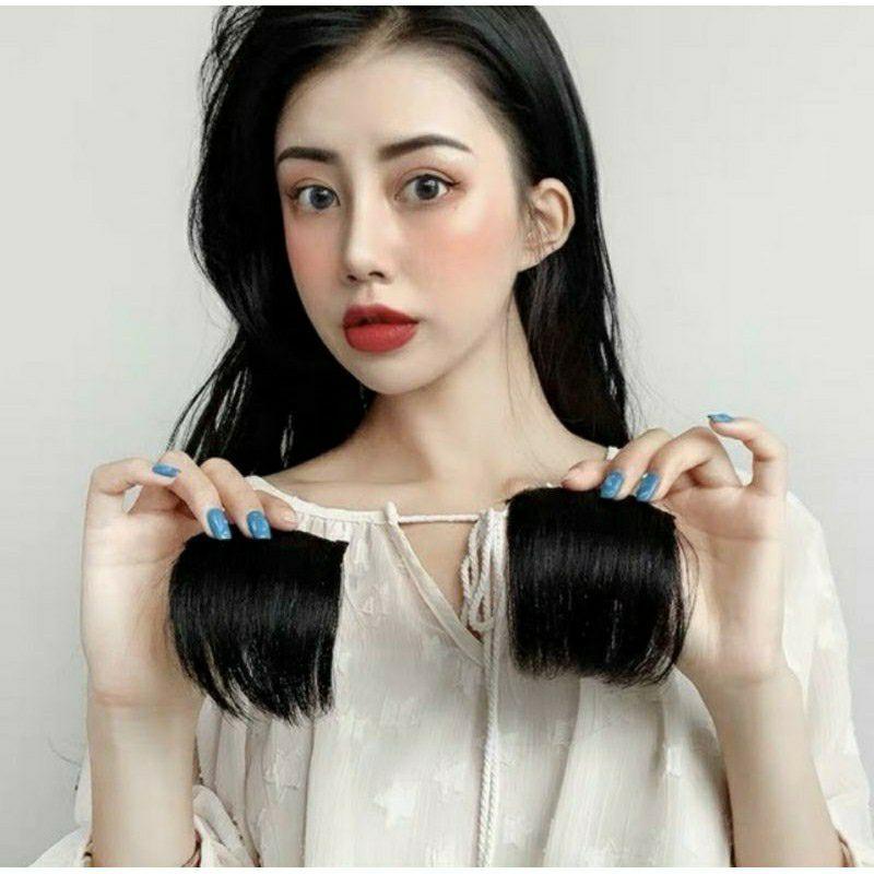 Tóc kẹp phồng TÓC THẬT 100% 50kgiá 1 cặp_ TÓC THẬT kẹp phồng chân tóc
