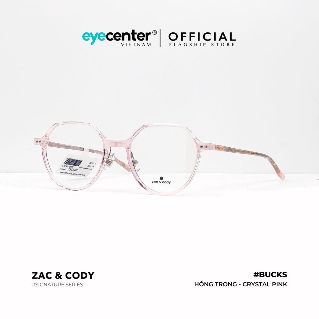 Gọng kính cận nam nữ BUCKS chính hãng ZAC CODY lõi thép chống gãy nhập khẩu by Eye Center Vietnam