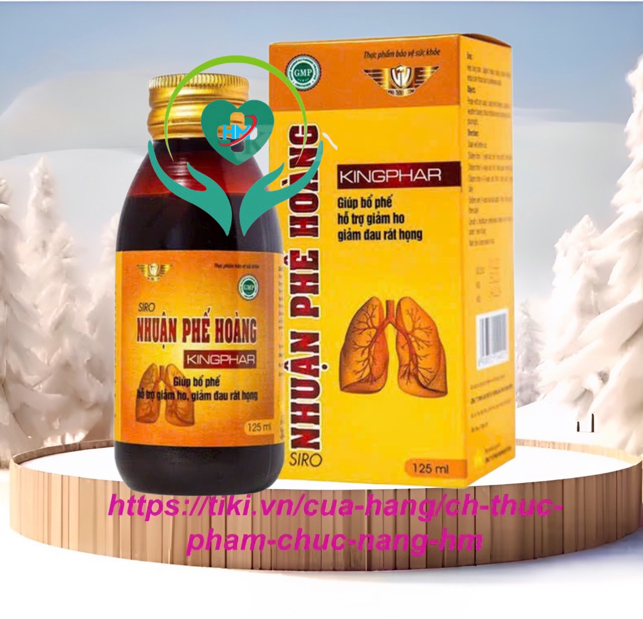 Siro Nhuận Phế Hoàng Kingphar Vinh Thịnh Vượng VV , chaic125ml giảm ho, bổ phế, long đờm