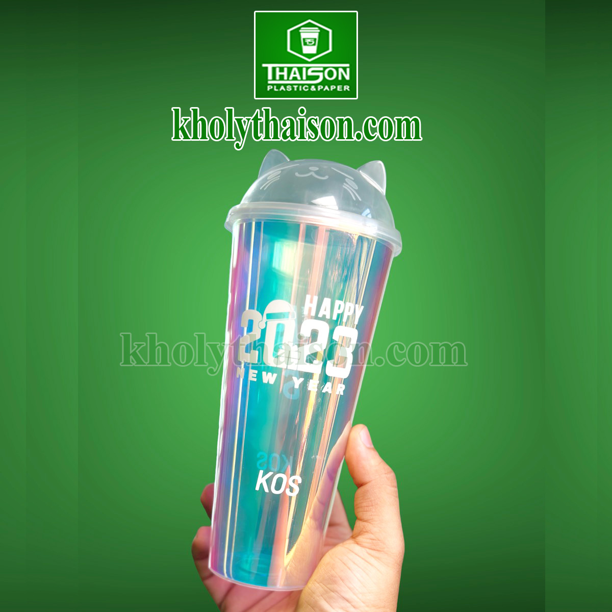 Ly Cầu Vồng Đựng Trà Sữa, Sinh Tố Đổi Màu Độc Đáo - Kho Ly Thái Sơn
