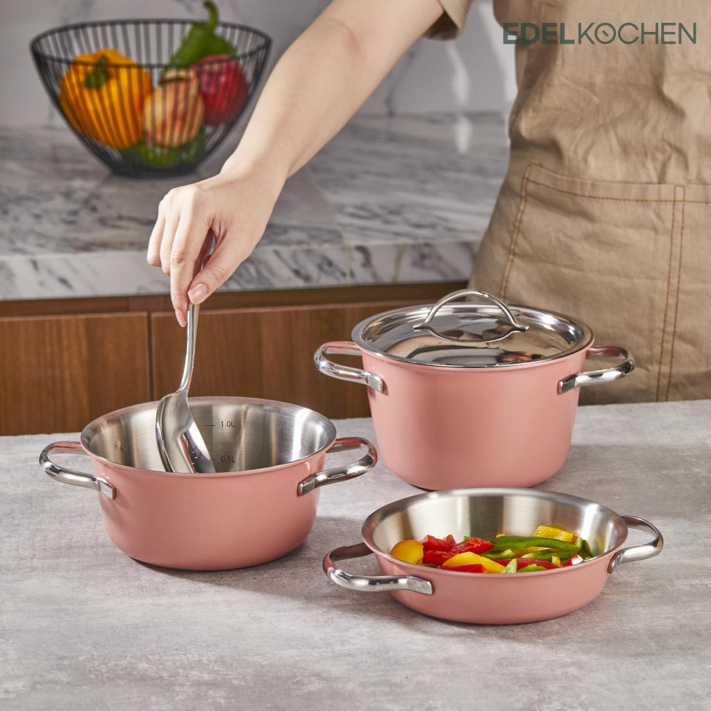 Bộ nồi mini Edelkochen 3 lớp 16cm