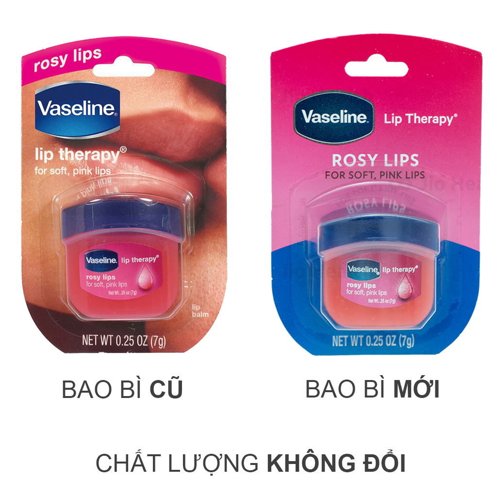 Son Dưỡng Môi Hồng Xinh Vaseline Lip Therapy Rosy Lip (7g)