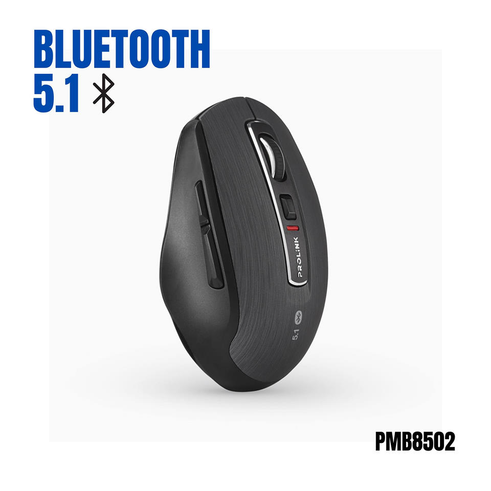 Chuột không dây kết nối Bluetooth PROLiNK PMB8502 (800/1200/1600dpi/6 button) KHÔNG có USB - Hàng chính hãng