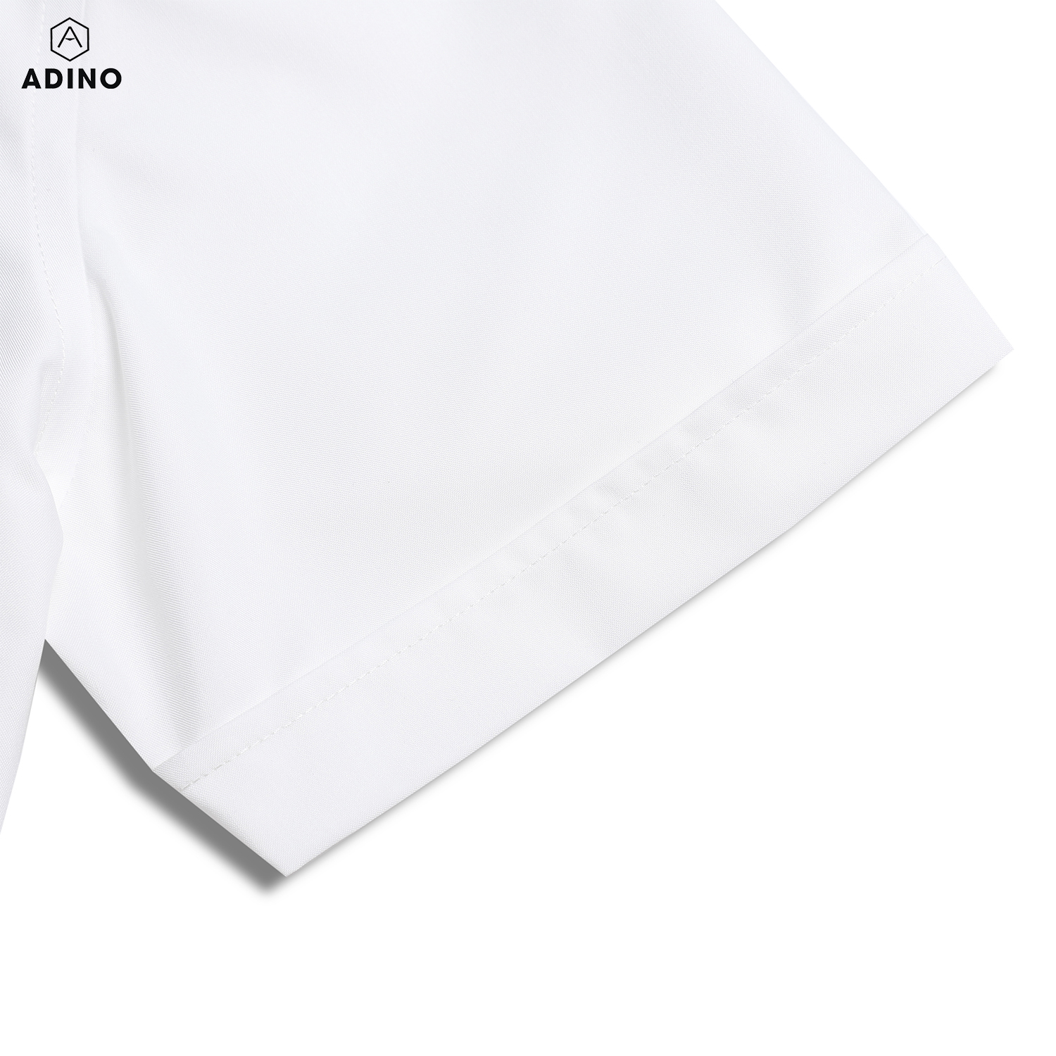 Áo sơ mi cộc tay nam màu trắng kem ADINO vải nến lụa sợi sồi modal dáng công sở slimfit hơi ôm trẻ trung CT01