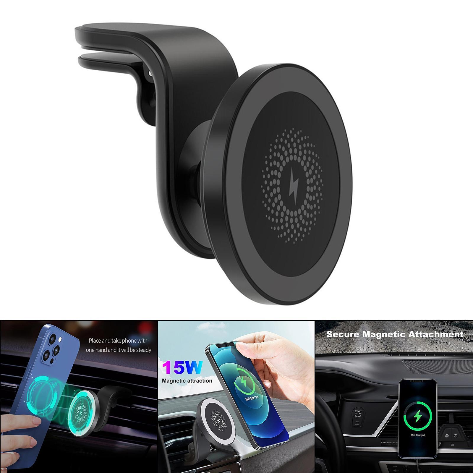 Magnetic Wireless Car Charger 15W 360° Rotation Phone Holder for for 12 12 Pro Max