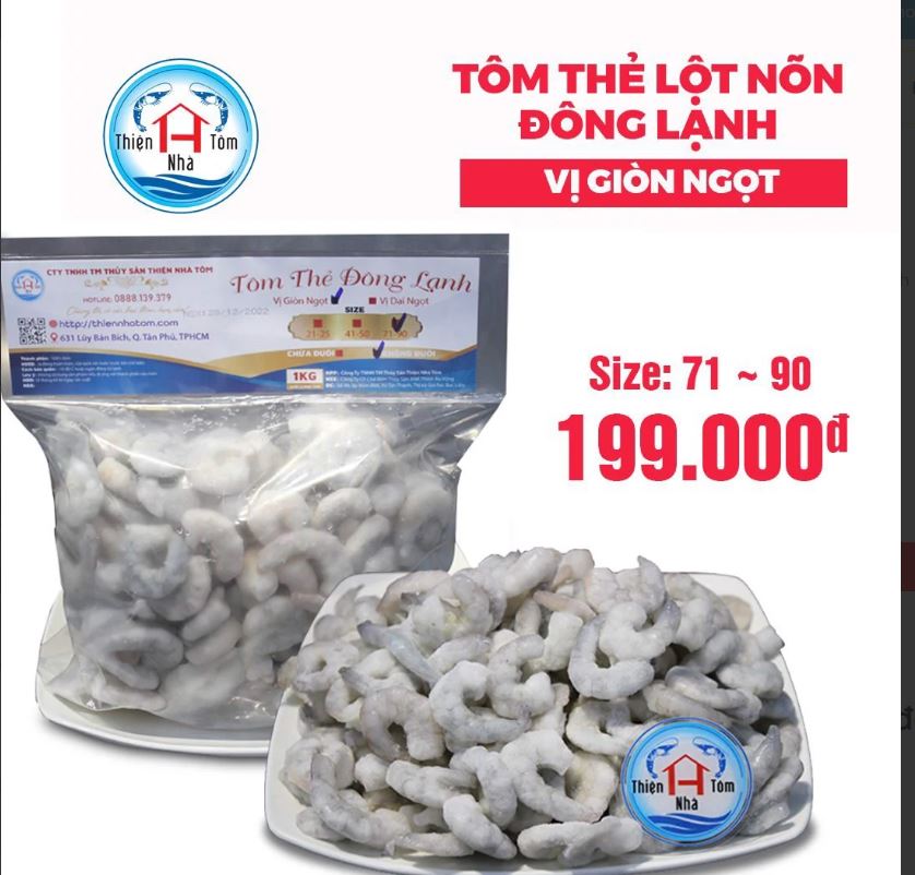 [giao 1H tp.HCM] Tôm Thẻ Lột Nõn  - 41/50(Vị Giòn-Ngọt)