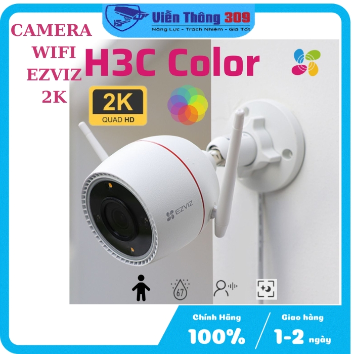 Camera WiFi ngoài trời 3MP EZVIZ C3TN OutPro - Hàng chính hãng