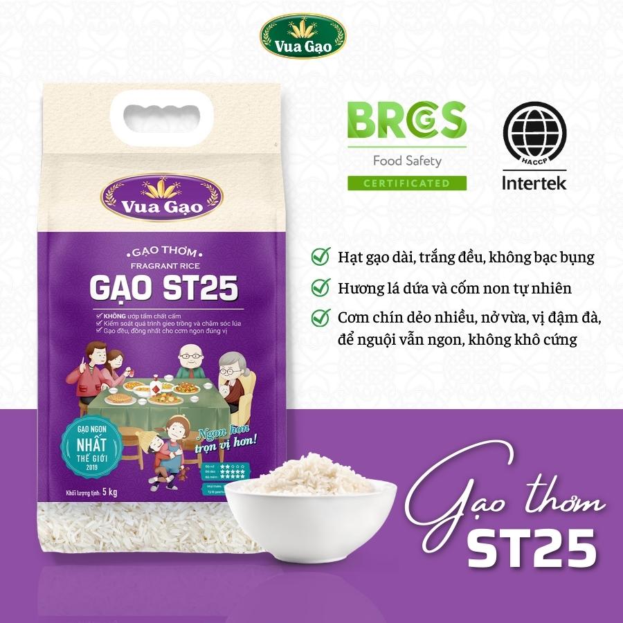 GẠO THƠM VUA GẠO ĐẬM ĐÀ ST25 TÚI 5KG