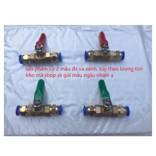 Bộ van khóa ống hơi tưới phun sương 8mm - van khóa ống phun sương