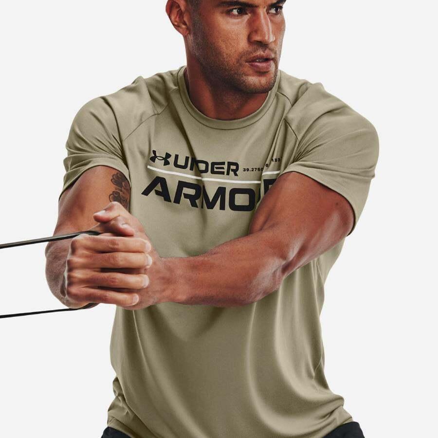 Áo tay ngắn thể thao nam Under Armour Tech 2.0 Wordmark - 1370538-037