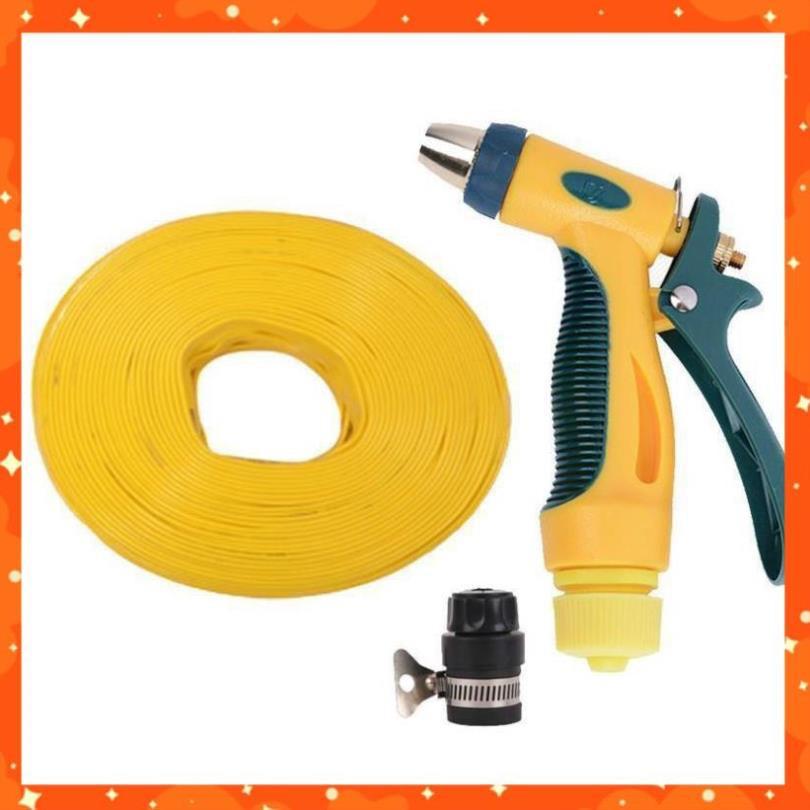 Bộ dây vòi xịt nước rửa xe,tưới cây tăng áp 3 lần 7-10m