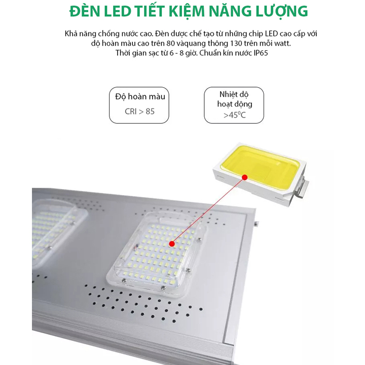 Đèn năng lượng mặt trời HSA-150W 3 mắt