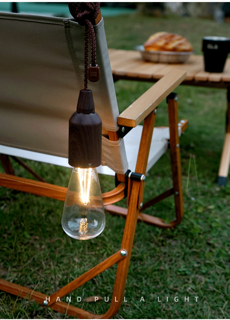 Đèn cắm trại di động ngoài trời Đèn chiếu sáng cổ điển LED dây kéo trang trí chống thấm nước