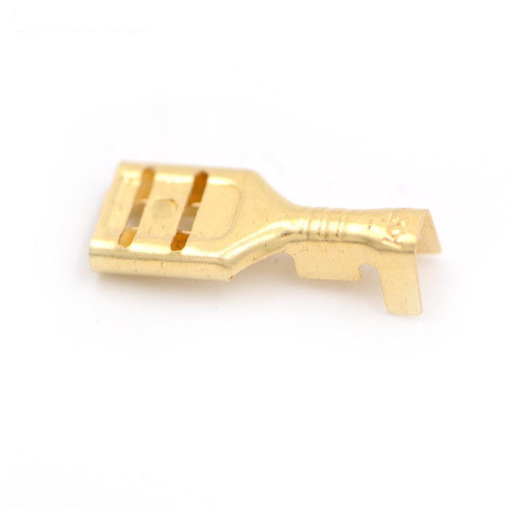 Set 100 đầu nối dây điện 4.8mm bằng đồng cho dây loa Xe Hơi , Ô tô