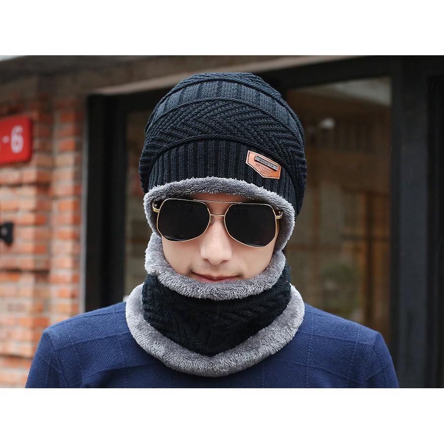 Set mũ len kèm khăn len cực ấm cho bớt mùa đông lạnh giá