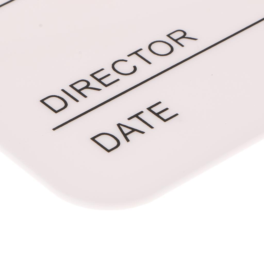 Movie Director Acrylic Dry Erase Slate Scene Prop Clapboard English