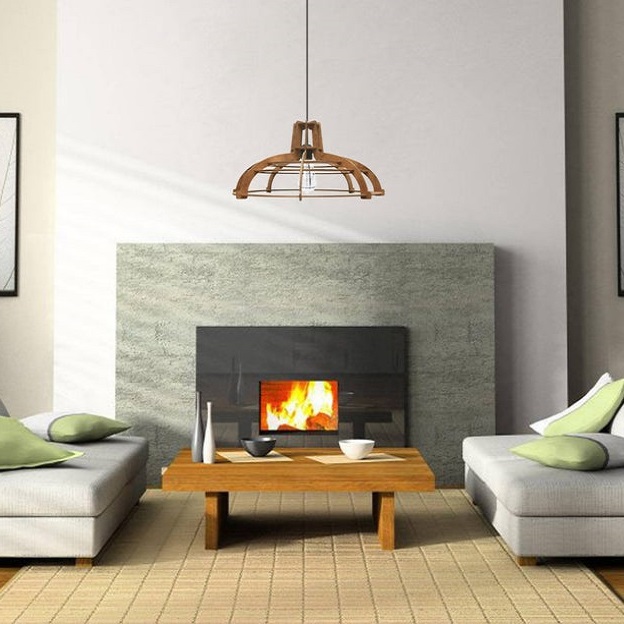 Đèn gỗ thả trần CAO CẤP hiện đại sang trọng chất liệu gỗ trang trí cho phòng khách nhà căn hộ decor nhà quán cafe