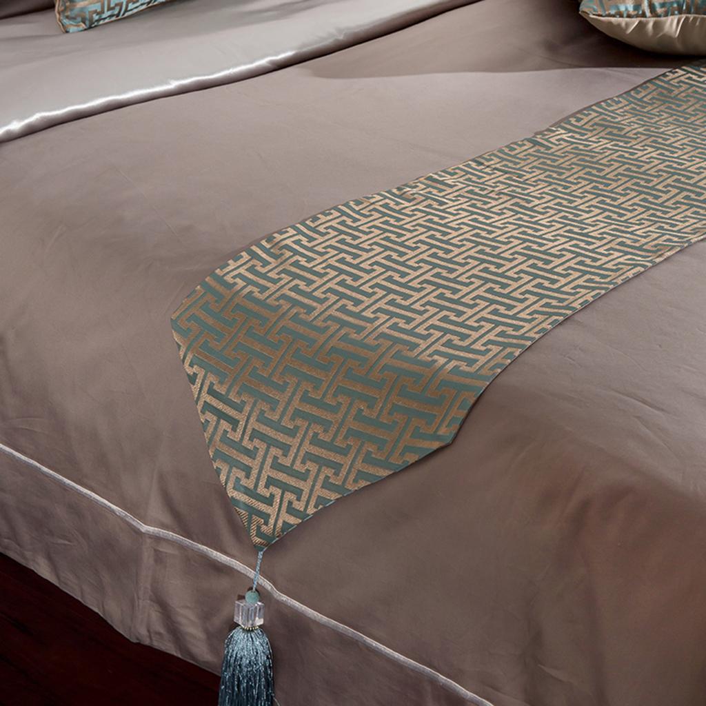 Modern Bed Runner Bedding Scarf Protection for Bedroom Hotel Wedding Room S