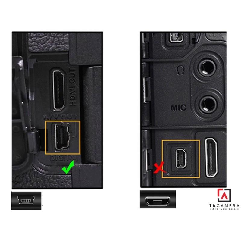 Dây Cáp USB 2.0 To Mini-B 5-Pin - Chụp Ảnh Flatlay Bằng Liveview - Dài 10m