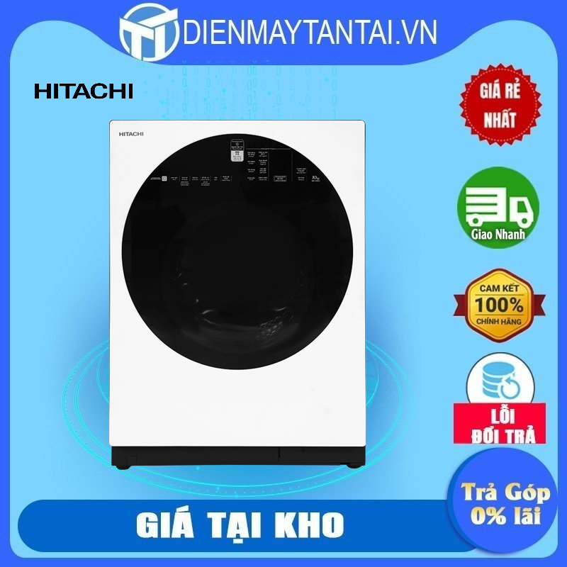 Máy giặt Hitachi Inverter 10 kg BD-100GV.WH - Hàng chính hãng