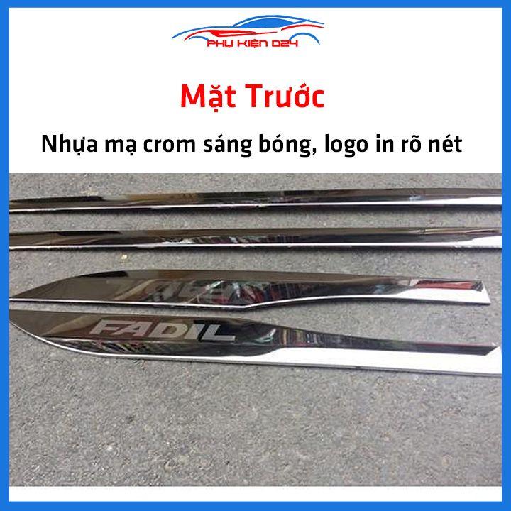 Bộ ốp nẹp sườn Fadil 2019-2020-2021-2022 mạ crom trang trí làm đẹp xe