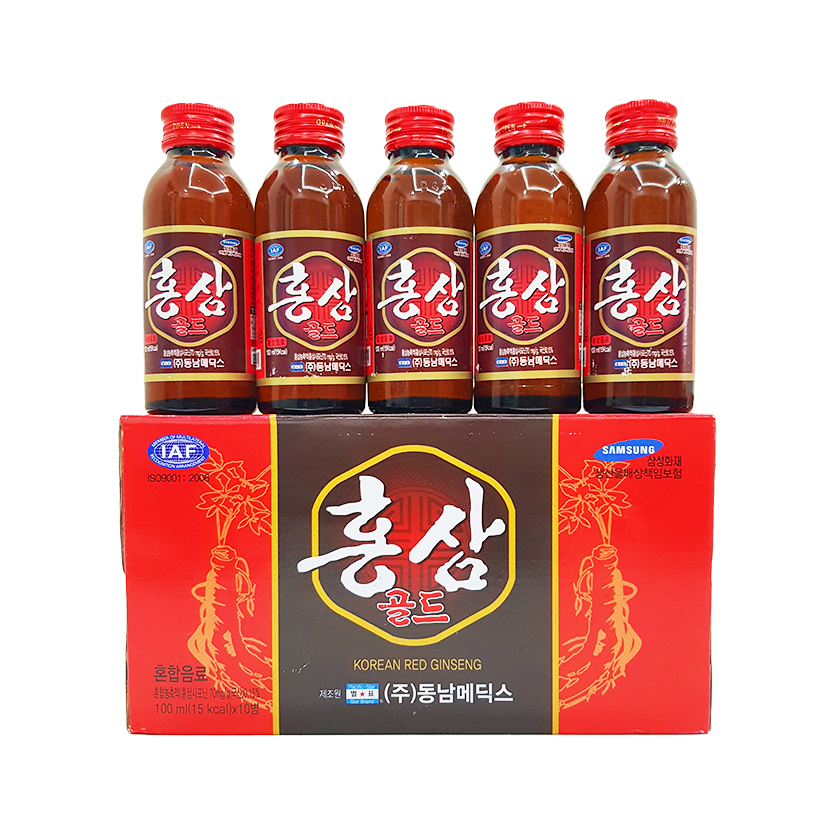 Nước hồng sâm Korea Red Ginseng đóng chai (xách 12 chai và Hộp 10 chai)