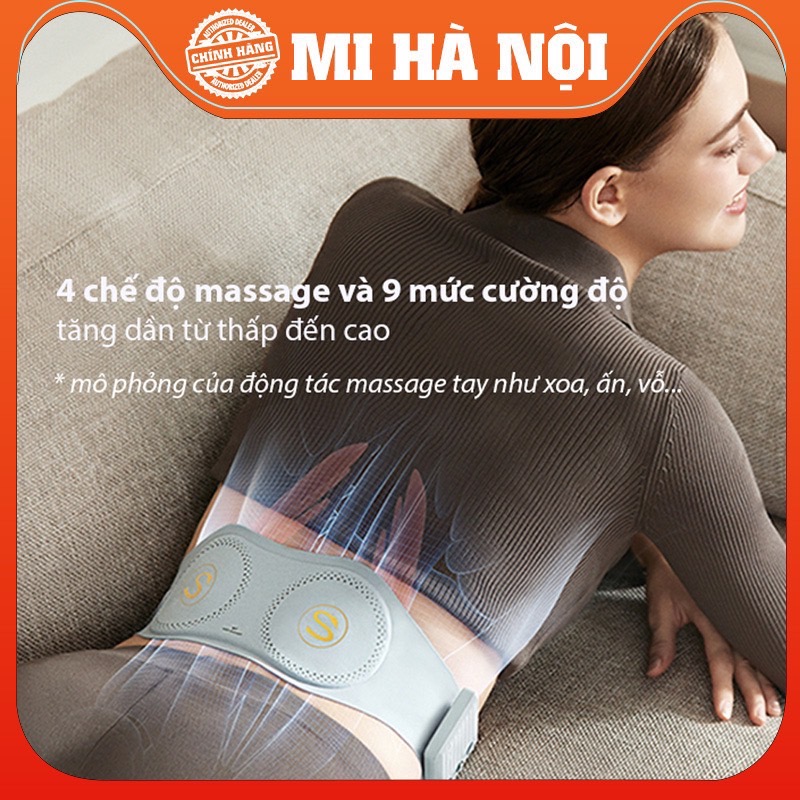￼Máy massage bụng kết nối App Mihome có xung điện, chườm nóng hồng ngoại thúc đẩy quá trình lưu thông máu