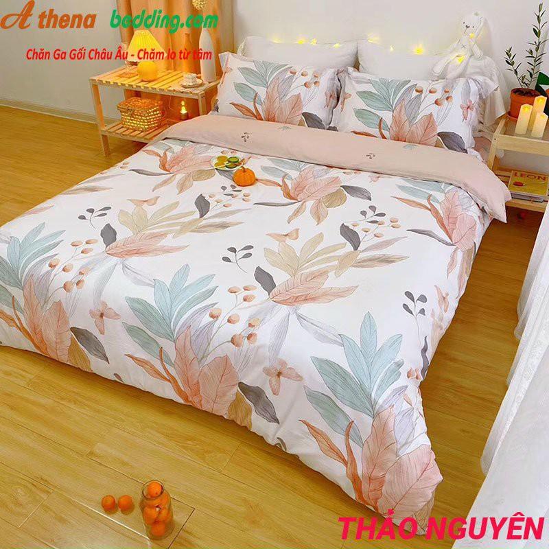 Trọn Bộ chăn ga gối 4 món COTTON Lụa Cao Cấp