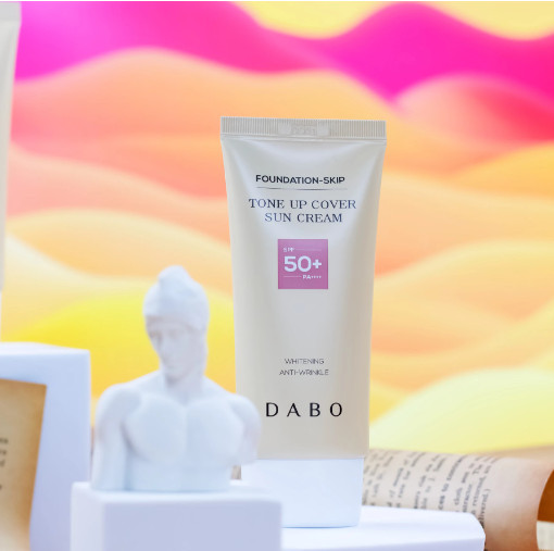 Kem Chống Nắng Trang Điểm, Lót Nền, Che Khuyết Điểm, Dưỡng Trắng - DABO Foudation Skip Tone Up Cover SunCream 50ml